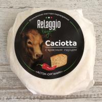 Сыр Качотта с красным перцем органик, Relaggio Organic (АСПЭК Органик), 240 г