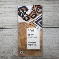 Превосходный темный 70% какао Эквадорский шоколад, Vivani, 100 г