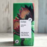 Шоколад молочный с дробленым лесным орехом, Vivani, 100 г