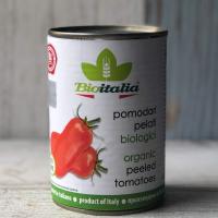 Томаты очищенные целые в томатном соке консервированные, Bioitalia, 400 г