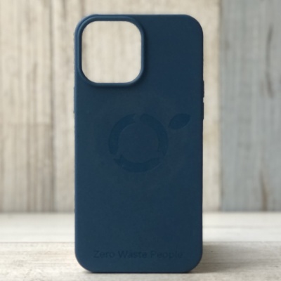 Чехол биоразлагаемый для iPhone 13 pro max, Zero Waste People Голубика (синий)