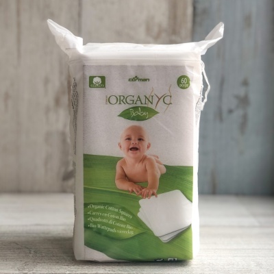 Детские ватные подушечки Baby из органического хлопка, Organyc, 60:шт