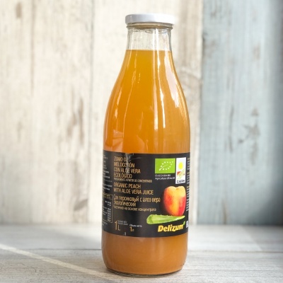 Сок персиковый с алоэ вера organic, Delizum, 1 л