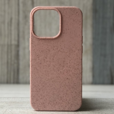 Чехол биоразлагаемый для iPhone 13 pro, Zero Waste People Пион (розовый)