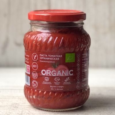 Органическая томатная паста, Organic Around, 370 мл