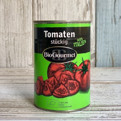 Помидоры кусочками в томатном соке, BioGourmet, 400 г
