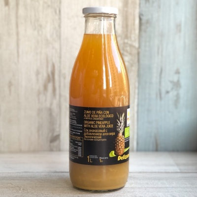 Сок ананасовый с добавлением алоэ вера organic, Delizum, 1 л
