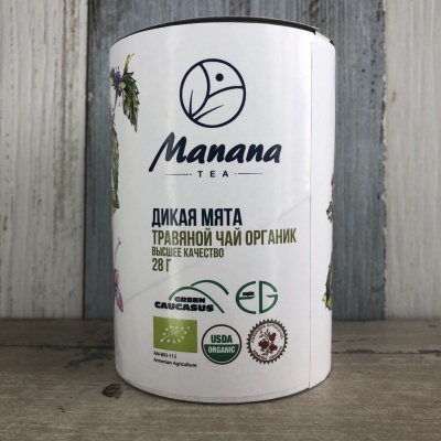 Травяной чай органик Дикая мята, 28г, Manana tea