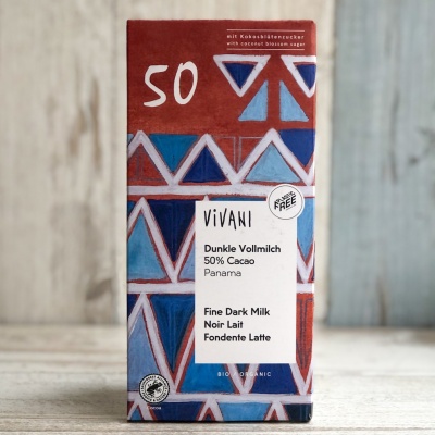 Темный молочный шоколад 50%, Vivani, 80 г