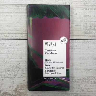 Темный шоколад с цельными лесными орехами, Vivani, 100 г