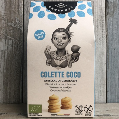 Печенье тонкое Colette Coco, с кокосом, Generous, 100 г