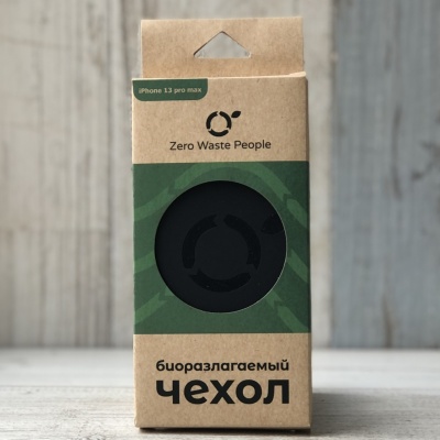 Чехол биоразлагаемый для iPhone 13 pro max, Zero Waste People Хвоя (зеленый)