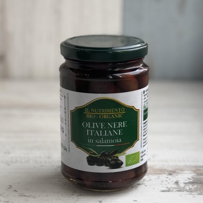 Чёрные оливки IL NUTRIMENTO, Bio Organically SRL, 180 г