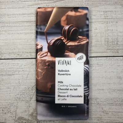 Кувертюр молочный (глазурь из молочного шоколада 35%), Vivani, 200 г