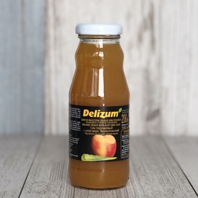 Сок персиковый с алоэ вера organic, Delizum, 200 мл